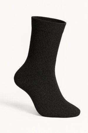 Siyah Uzun Konçlu Spor Çorap