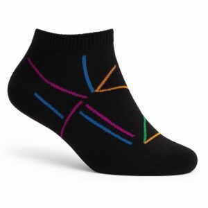 Neon Çizgili Patik Çorap