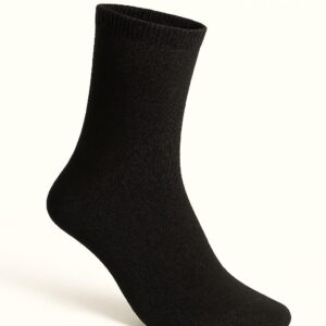 Siyah Düz Bilekli Çorap