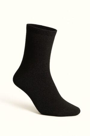 Siyah Düz Bilekli Çorap